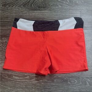 California Kisses Orange and Black Shorts